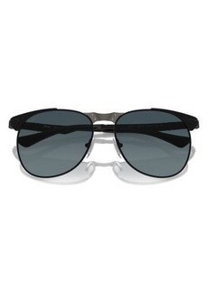 Persol 55mm Polarized Pilot Sunglasses