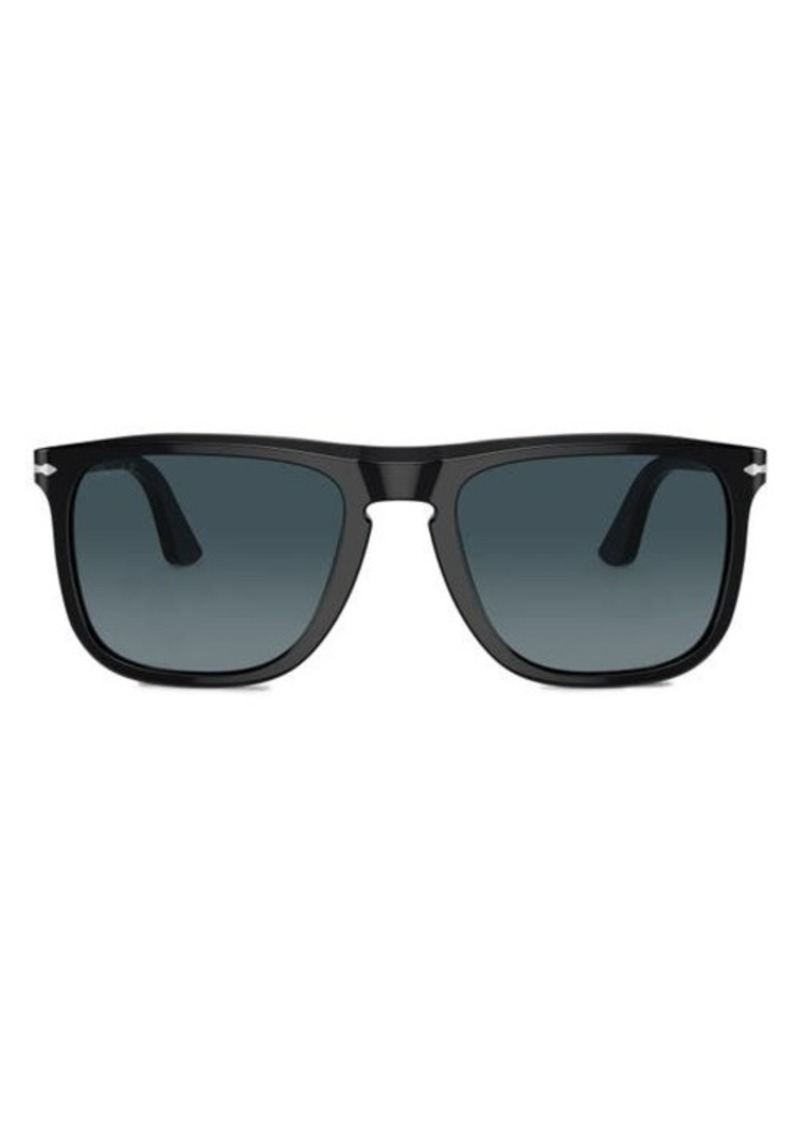 Persol 57mm Polarized Pilot Sunglasses