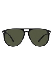 Persol 58mm Pilot Sunglasses