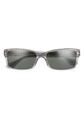 Persol 58mm Rectangular Polarized Sunglasses