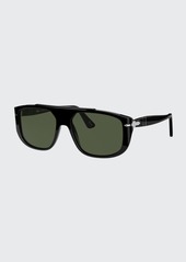 Persol Men's Aviator Acetate Sunglasses