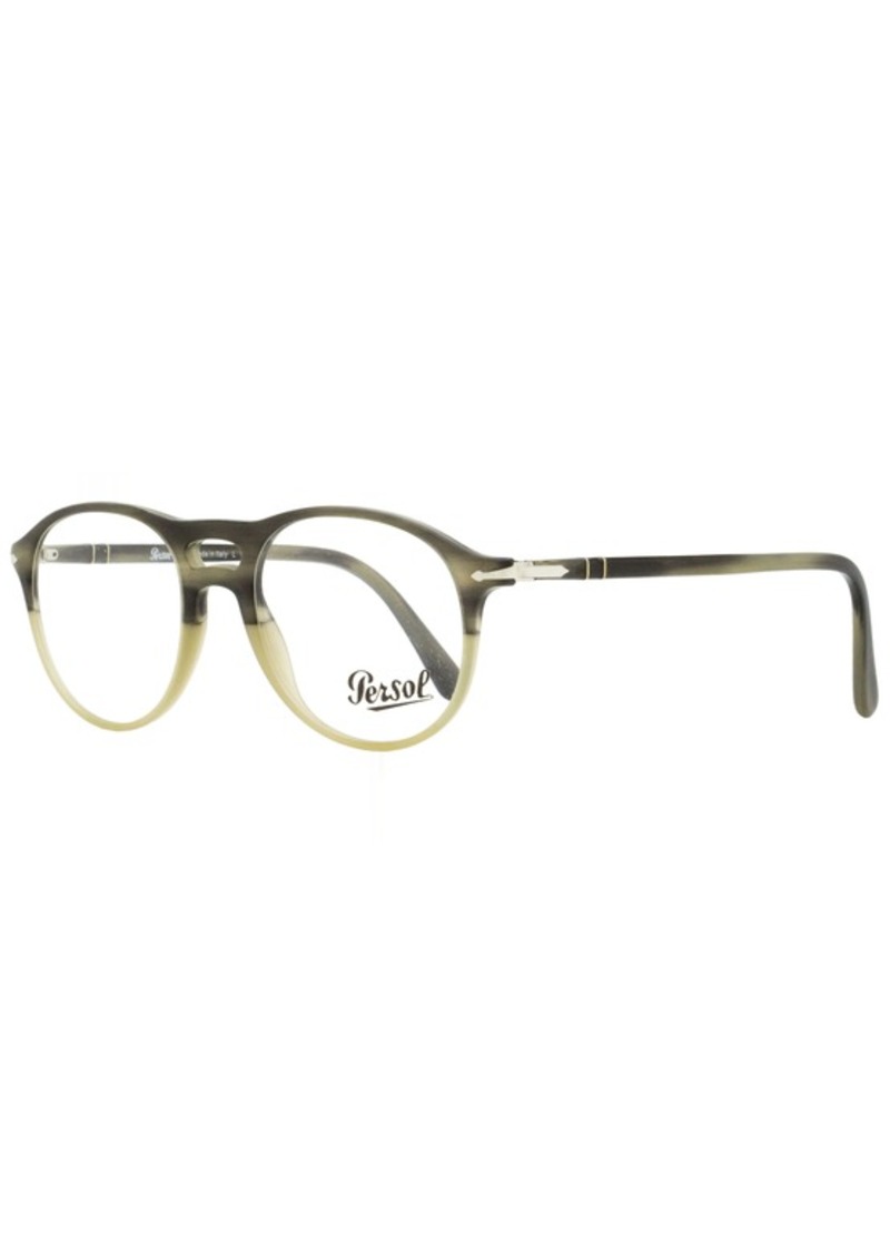 Persol Men's Aviator Eyeglasses PO3202V 1065 Gray Melange/Beige 51mm