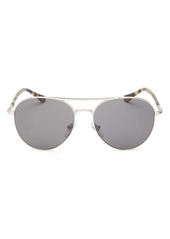Persol Men's Brow Bar Aviator Sunglasses, 57mm