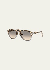 Persol Men's Gradient Tortoiseshell Acetate Folding Sunglasses