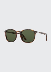 Persol Men's PO3215S Round Acetate Sunglasses