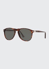 Persol Men's Polarized Aviator Acetate Sunglasses