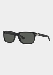 Persol Men's Polarized Square Acetate Sunglasses