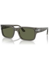 Persol Men's Polarized Sunglasses, 0PO3315S963R55W 55 - Transparent Taupe Gray