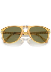 Persol Men's Polarized Sunglasses, 714SM - Steve McQueen - Opal Yellow