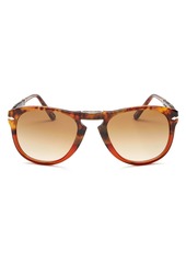 Persol Men's Round Fold-Up Sunglasses, 54mm