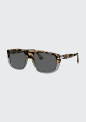 Persol Men's Square Colorblock Tortoiseshell Sunglasses