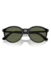 Persol Phantos 56mm Polarized Round Sunglasses