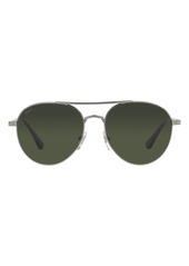 Persol Phantos 57mm Polarized Aviator Sunglasses
