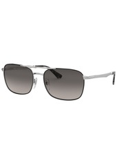 Persol Men's Polarized Sunglasses, PO2454S Gradient - SILVER/BLACK / GREY GRADIENT DARK GREY P