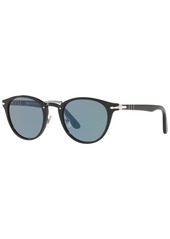 Persol Men's Sunglasses, PO3108S - BLACK / LIGHT BLUE