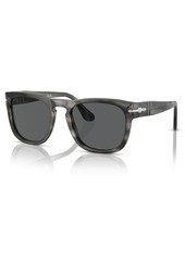 Persol Unisex Elio Sunglasses PO3333S - Striped Gray