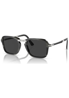 Persol Unisex Polarized Sunglasses, PO3330S - Black Horn