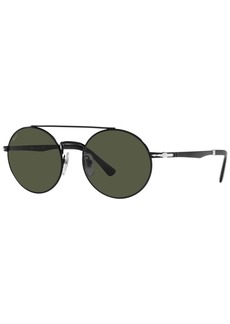 Persol Unisex Sunglasses, PO2496S 52 - Black Demishiny