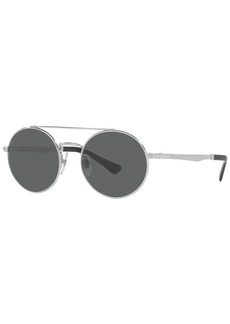 Persol Unisex Sunglasses, PO2496S 52 - Silver-Tone