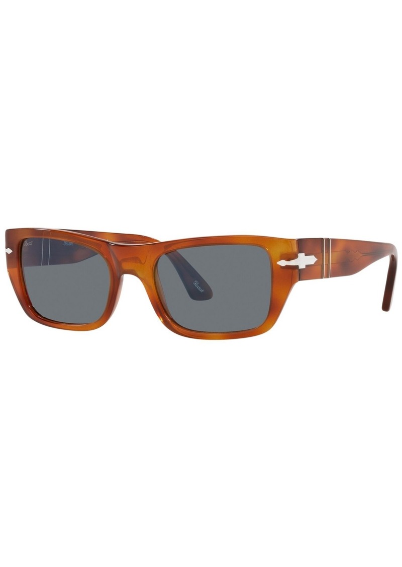 Persol Unisex Sunglasses PO3268S - TERRA DI SIENA/LIGHT BLUE