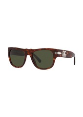 Persol tortoiseshell rectangle-frame sunglasses