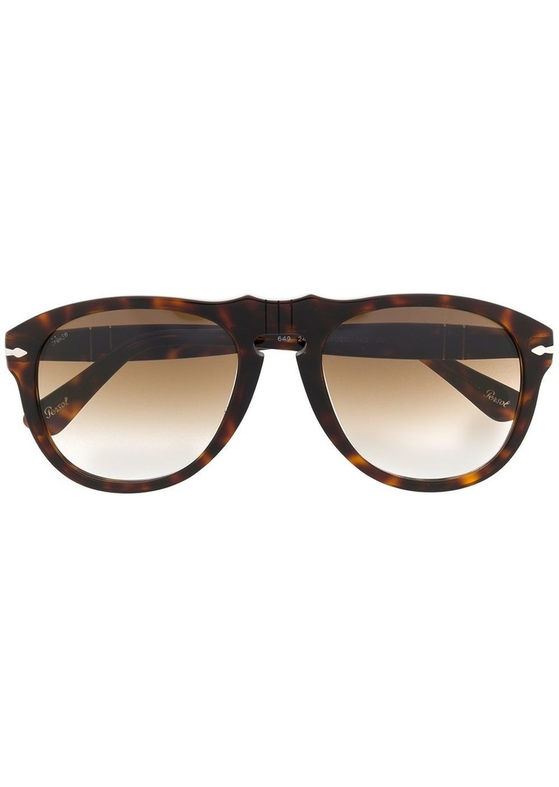 Persol tortoiseshell round-frame sunglasses