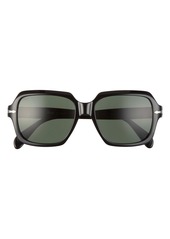 Persol 54mm Square Sunglasses in Black/Green at Nordstrom