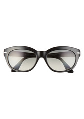 Persol 55mm Cateye Sunglasses in Black /Grey Gradient at Nordstrom