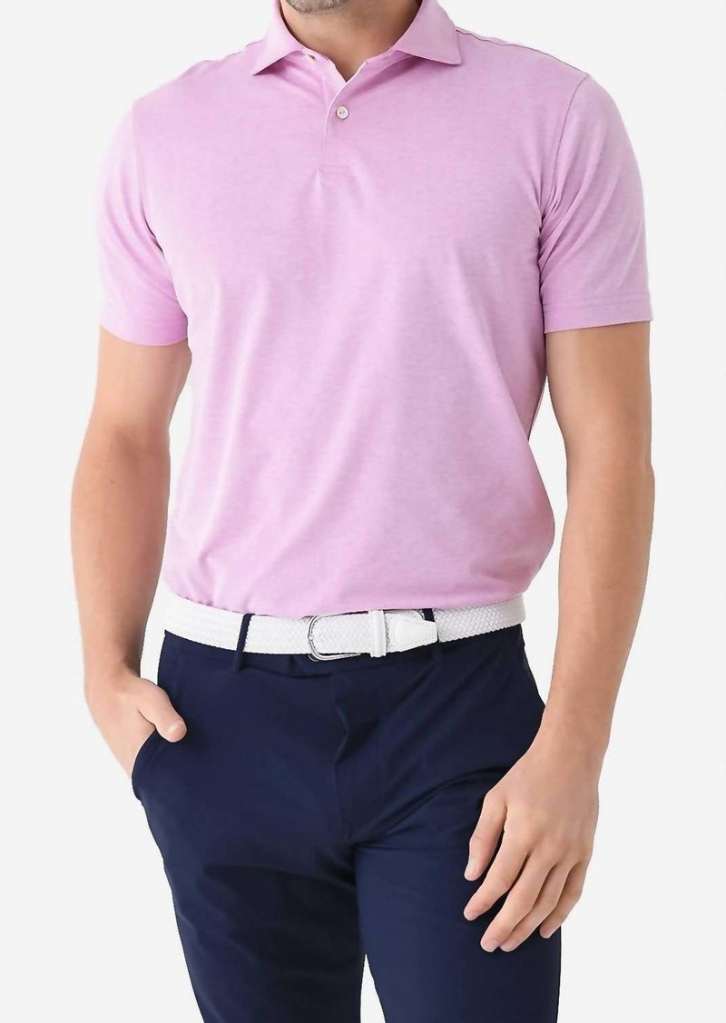 Peter Millar Albatross Cotton-Blend Performance Polo Shirt In Pink Lotus