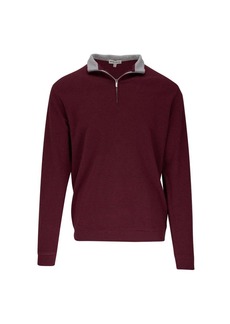 Peter Millar Crown Comfort Pullover Sweater In Cranberry