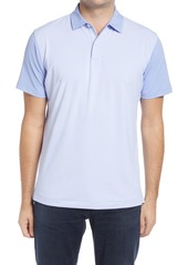 Peter Millar Suite Colorblock Jersey Polo in Wisteria at Nordstrom