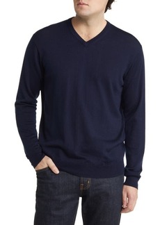 Peter Millar Autumn Crest V-Neck Merino Wool Blend Sweater