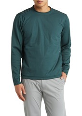 Peter Millar Bond Elite Quilted Crewneck Pullover in Balsam at Nordstrom Rack