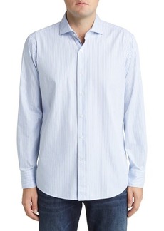 Peter Millar Brookhaven Stripe Button-Up Shirt