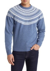 Peter Millar Brunhall Fair Isle Wool & Cashmere Crewneck Sweater