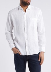 Peter Millar Coastal Garment Dyed Linen Button-Up Shirt