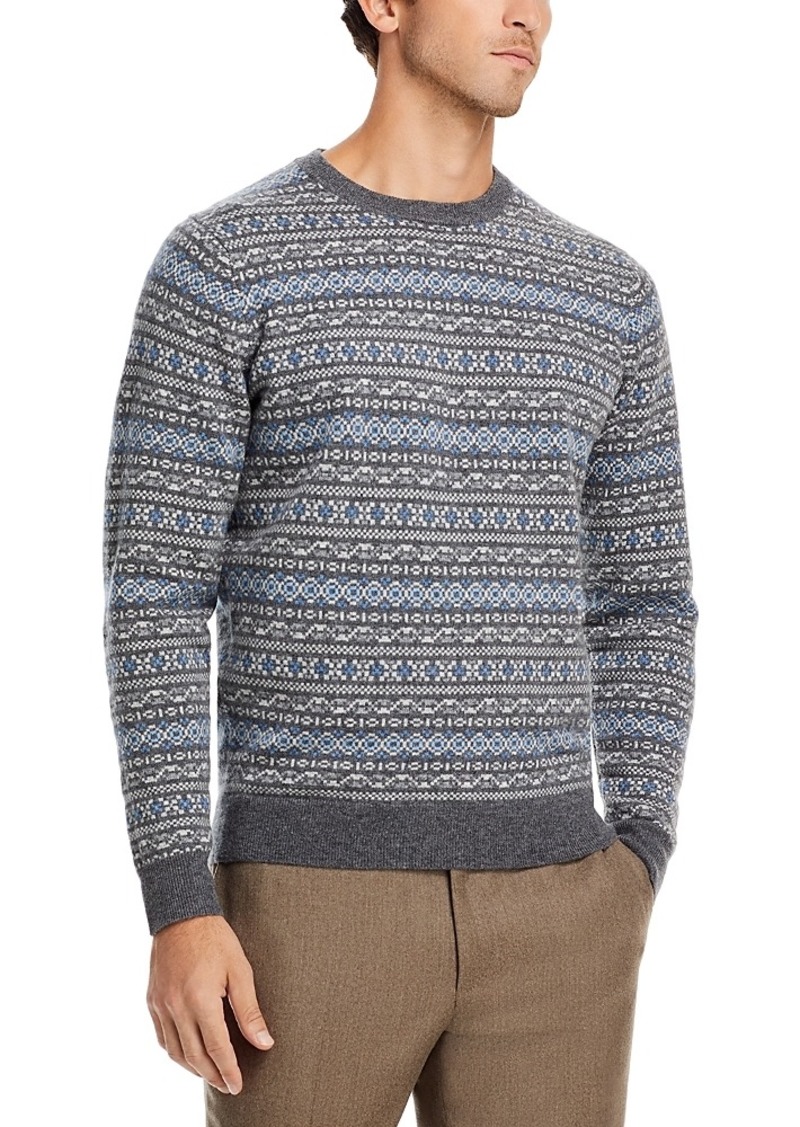 Peter Millar Crown Conway Wool & Cashmere Fair Isle Crewneck Sweater
