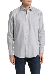 Peter Millar Crown Crafted Francis Gingham Plaid Cotton Button-Up Shirt in Loden at Nordstrom Rack