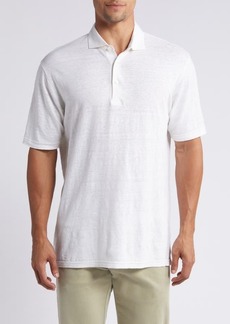 Peter Millar Crown Crafted Greystone Linen Polo
