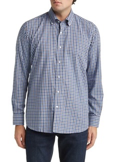 Peter Millar Crown Crafted Jean Winter Check Cotton Button-Down Shirt
