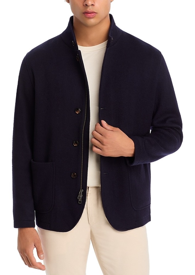 Peter Millar Crown Flex Wool Knit Zip Jacket