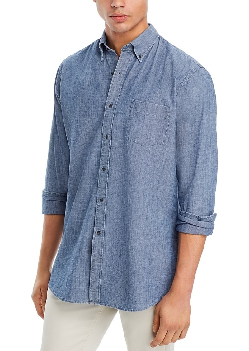 Peter Millar Crown Tamworth Chambray Long Sleeve Button Front Shirt