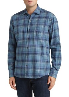 Peter Millar Forest Knolls Plaid Flannel Button-Up Shirt