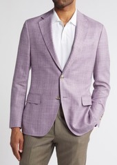 Peter Millar Hyperlight Soft Plaid Wool & Silk Blend Sport Coat