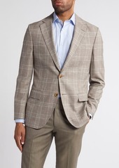 Peter Millar Hyperlight Soft Plaid Wool Sport Coat