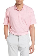 Peter Millar Men's drirelease® Natural Touch Geo Print Performance Polo in Coral Reef at Nordstrom