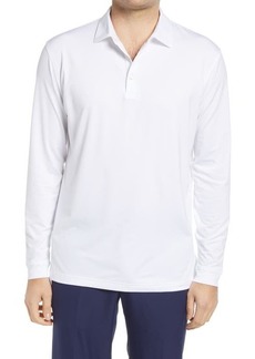Peter Millar Solid Long Sleeve Jersey Polo