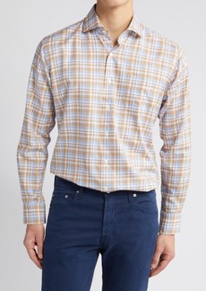 Peter Millar Stonington Summer Soft Plaid Cotton Button-Up Shirt