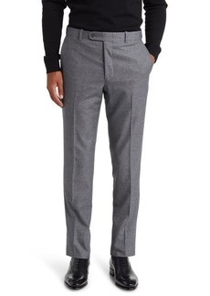 Peter Millar Straight Fit Flat Front Wool Blend Trousers