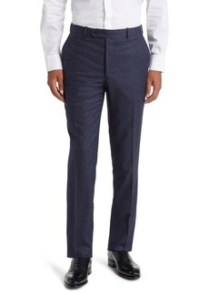 Peter Millar Straight Fit Flat Front Wool Blend Trousers